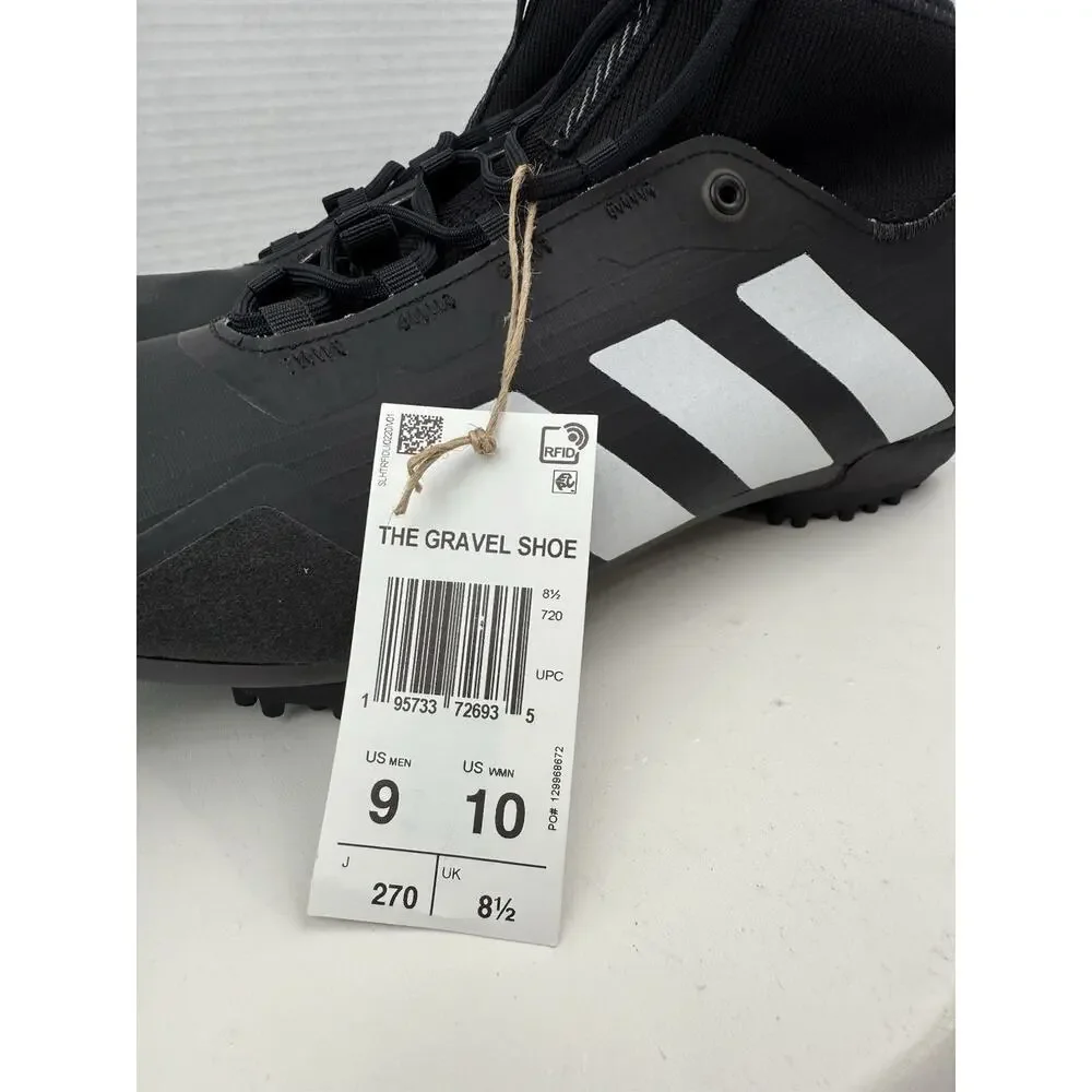 Adidas The Gravel Cycling Shoe‎ Mens 9 Womens 10 Classic Black Biking GW5330 NEW